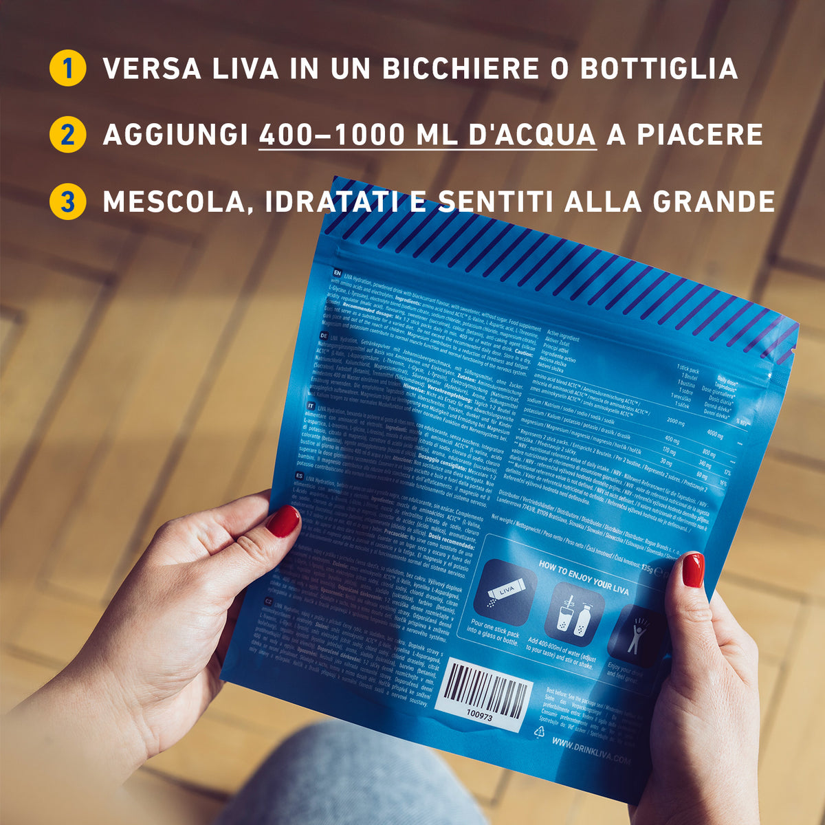 Liva Hydration Istruzioni